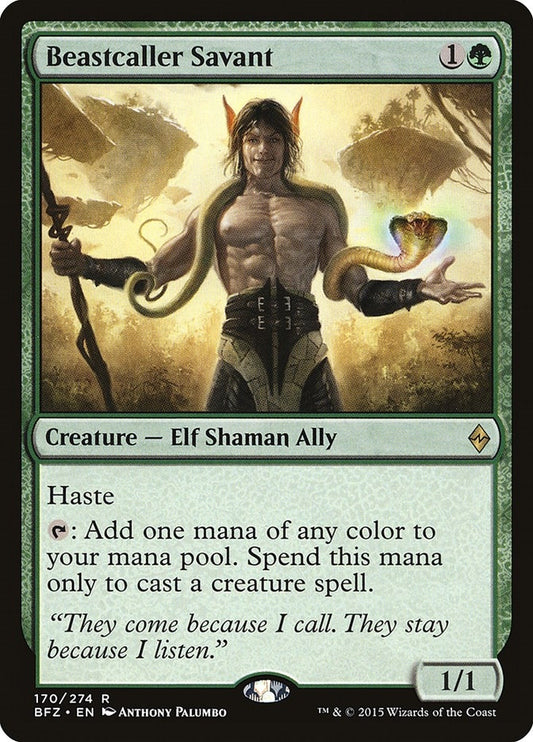 Image for Beastcaller Savant (170) (Battle for Zendikar) - Magic: The Gathering