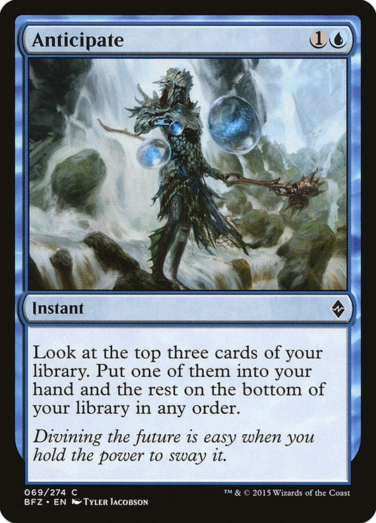 Image for Anticipate (69) (Battle for Zendikar) - Magic: The Gathering
