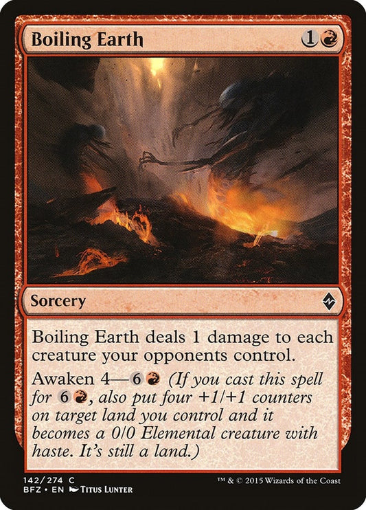 Image for Boiling Earth (142) (Battle for Zendikar) - Magic: The Gathering