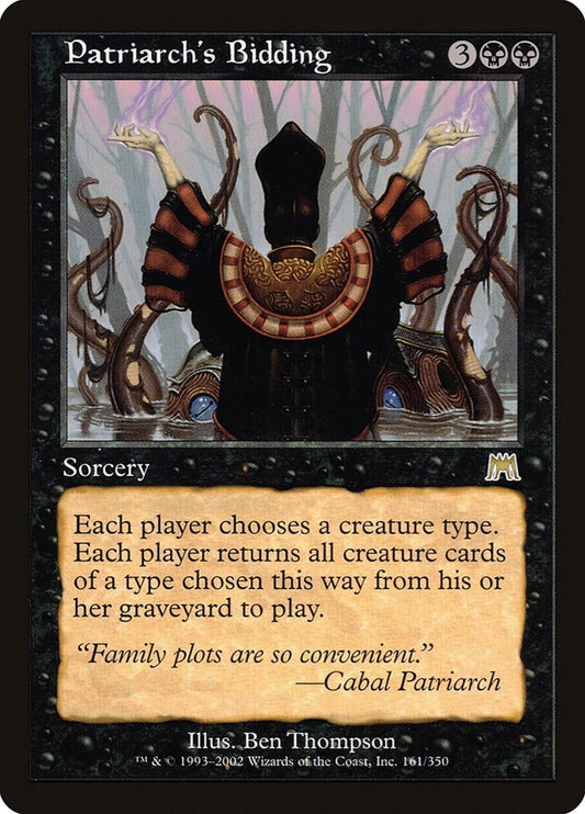 Image for Patriarch's Bidding (161) (Onslaught) - Magic: The Gathering