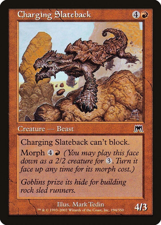 Image for Charging Slateback (194) (Onslaught) - Magic: The Gathering
