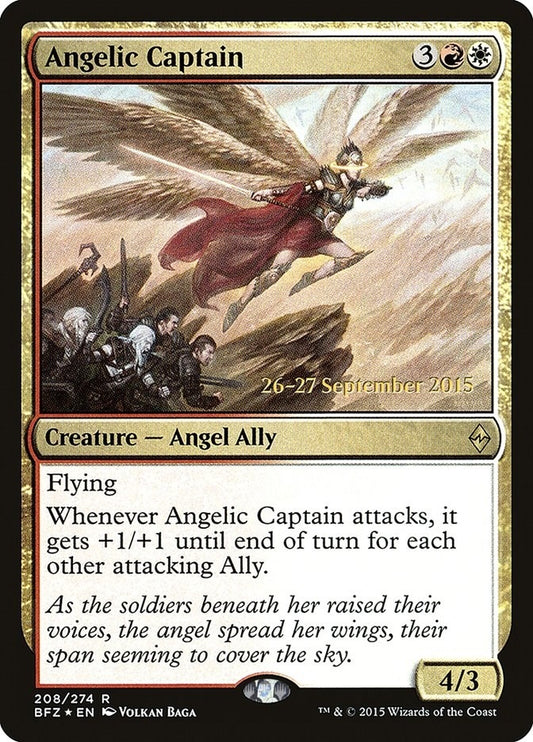Image for Angelic Captain (208) (Prerelease Cards) - Magic: The Gathering