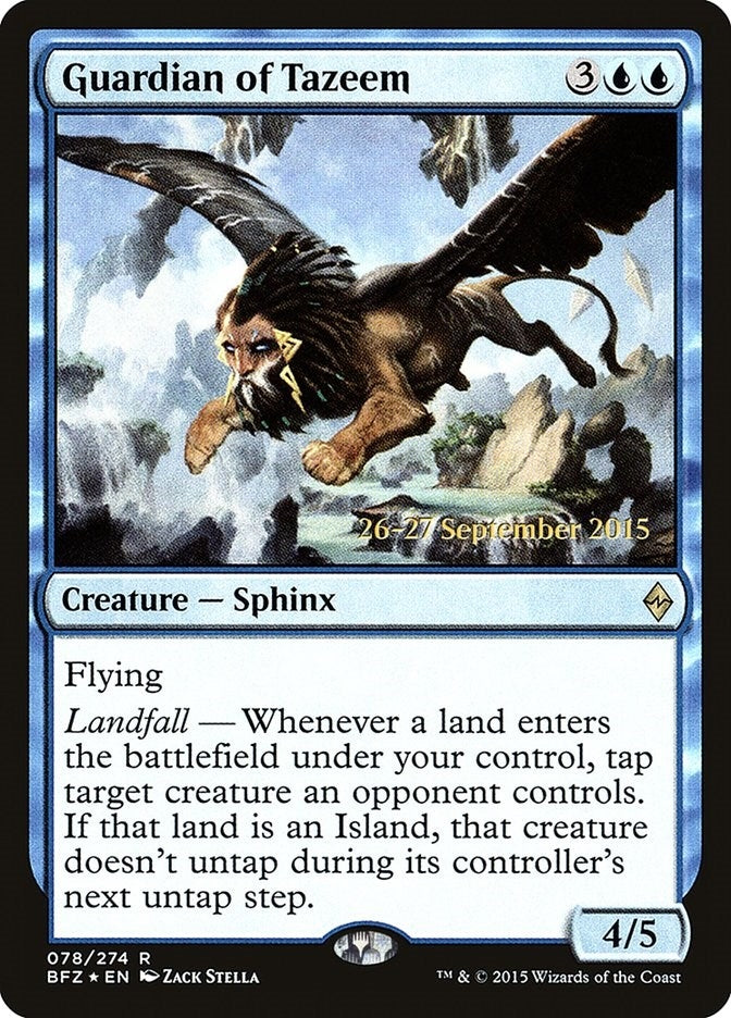 Image for Guardian of Tazeem (78) (Prerelease Cards) - Magic: The Gathering