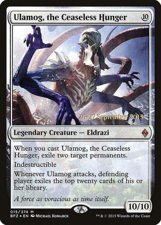 Image for Ulamog, the Ceaseless Hunger (15) (Prerelease Cards) - Magic: The Gathering