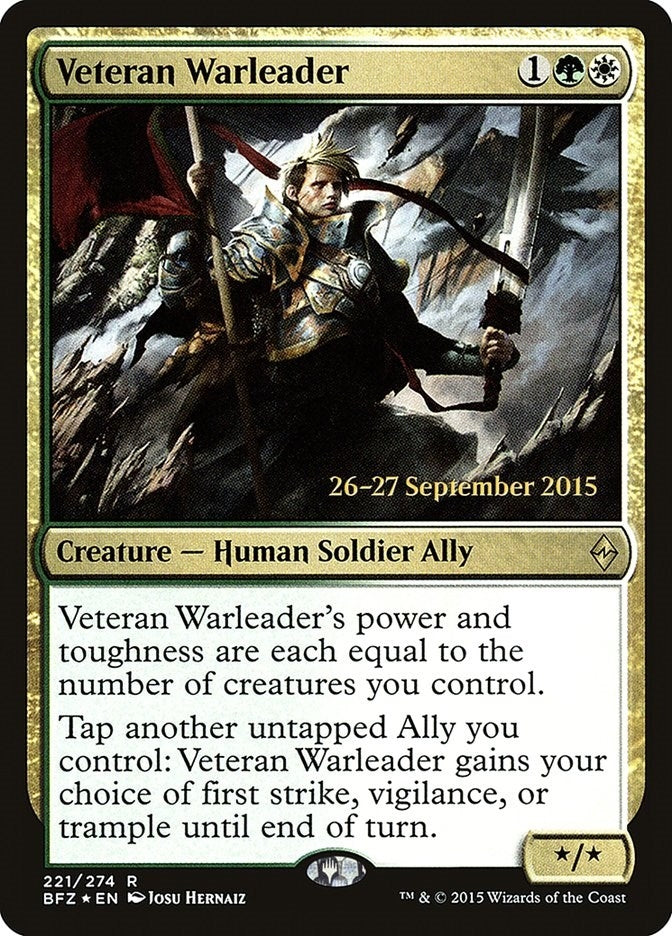 Image for Veteran Warleader (221) (Prerelease Cards) - Magic: The Gathering