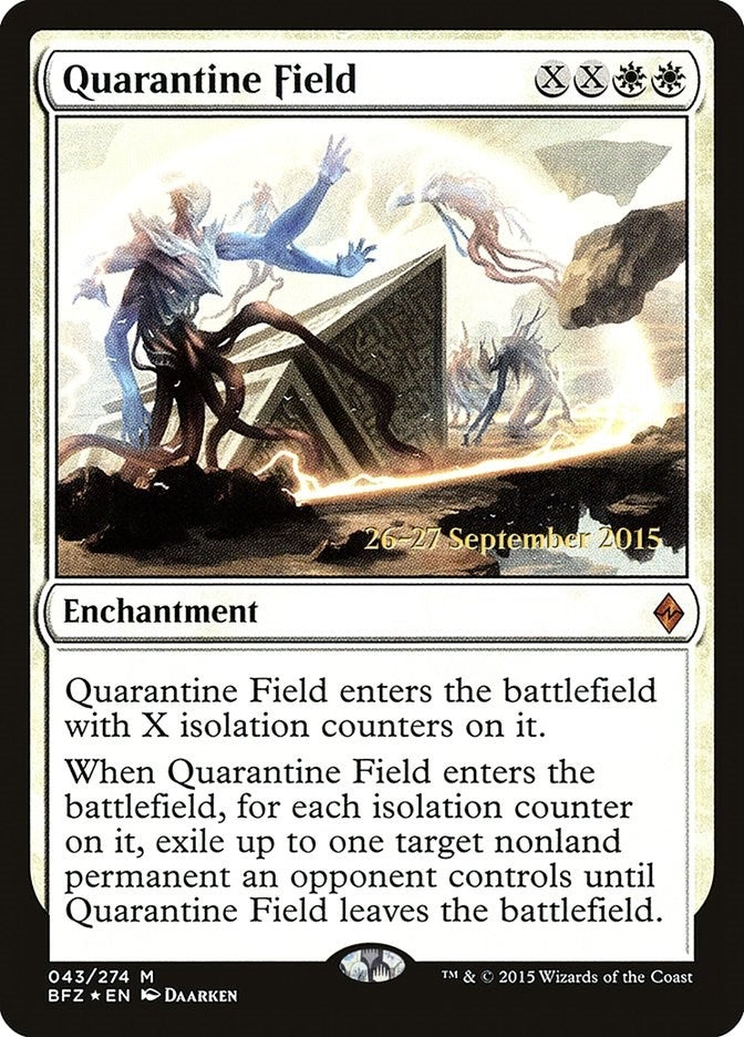 Image for Quarantine Field (43) (Prerelease Cards) - Magic: The Gathering