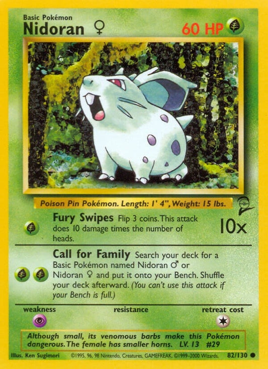 Image for Nidoran F (082/130) (Base Set 2) - Pokemon