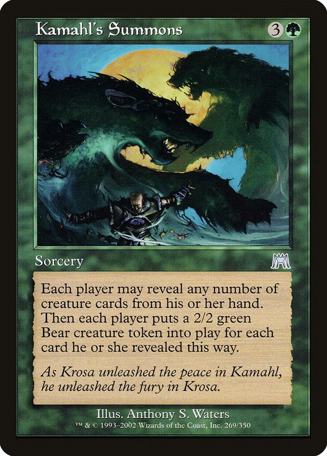 Image for Kamahl's Summons (269) (Onslaught) - Magic: The Gathering