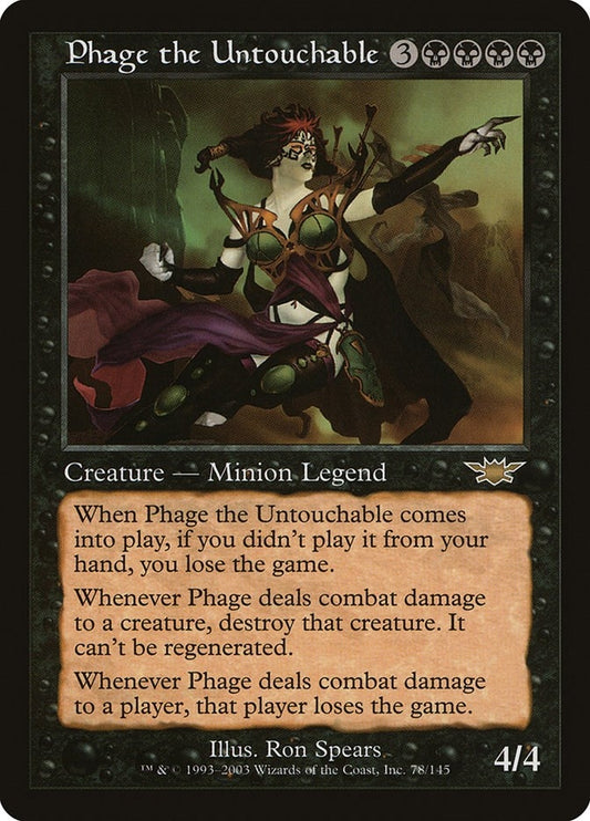 Image for Phage the Untouchable (78) (Legions) - Magic: The Gathering