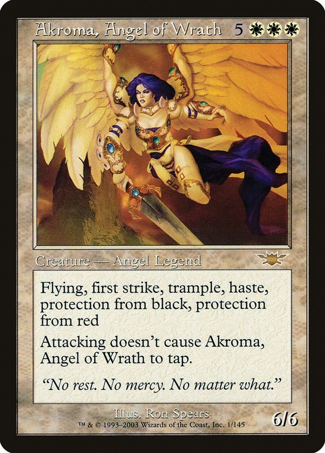 Image for Akroma, Angel of Wrath (1) (Legions) - Magic: The Gathering
