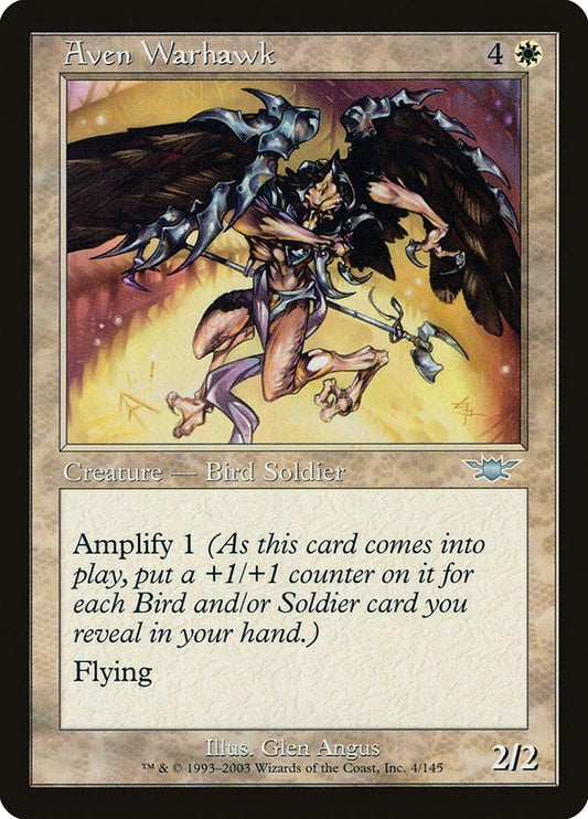 Image for Aven Warhawk (4) (Legions) - Magic: The Gathering