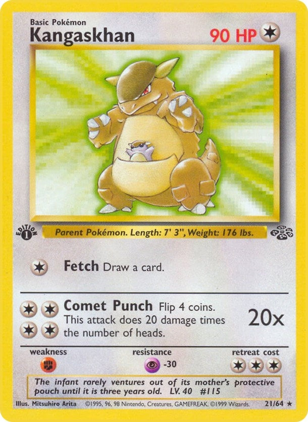 Image for Kangaskhan (21) (21/64) (Jungle) - Pokemon