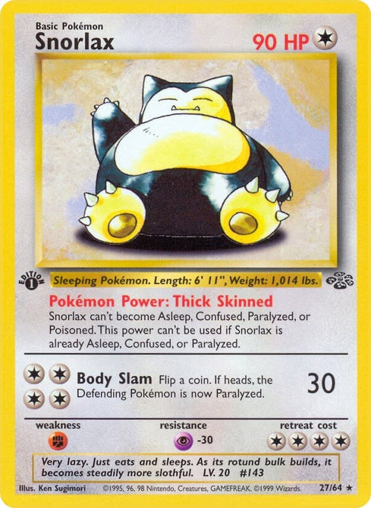 Image for Snorlax (27) (27/64) (Jungle) - Pokemon