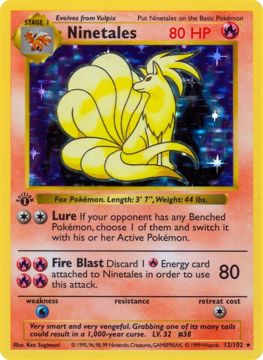 Image for Ninetales (012/102) (Base Set (Shadowless)) - Pokemon