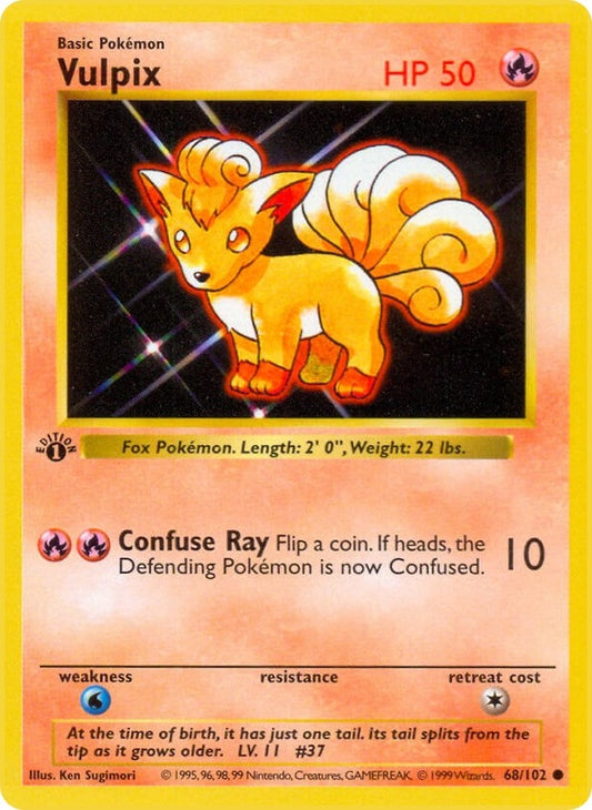 Image for Vulpix (068/102) (Base Set (Shadowless)) - Pokemon