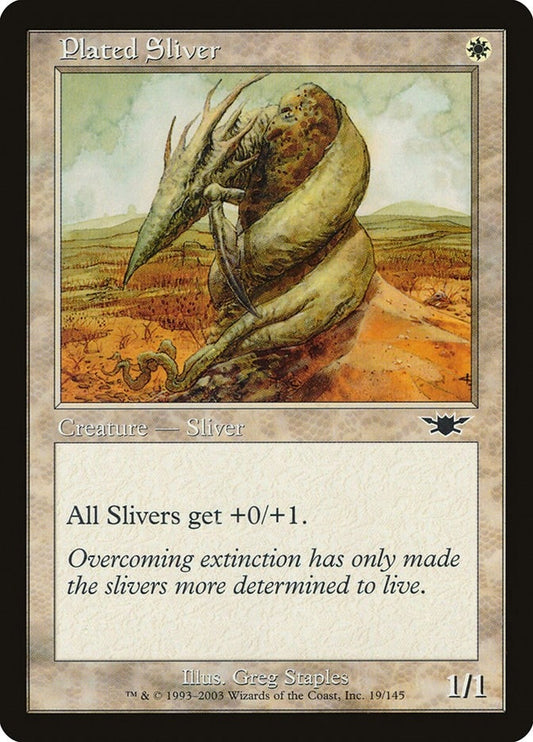 Image for Plated Sliver (19) (Legions) - Magic: The Gathering