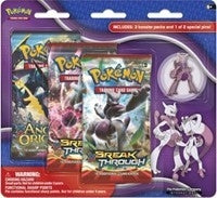 Image for BREAKthrough Three Pack Pin Blisters [Mega Mewtwo X] - Pokemon