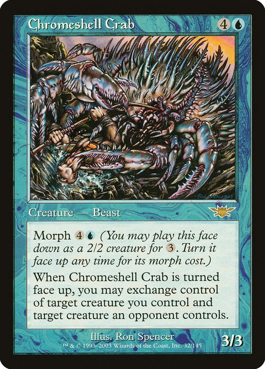 Image for Chromeshell Crab (32) (Legions) - Magic: The Gathering