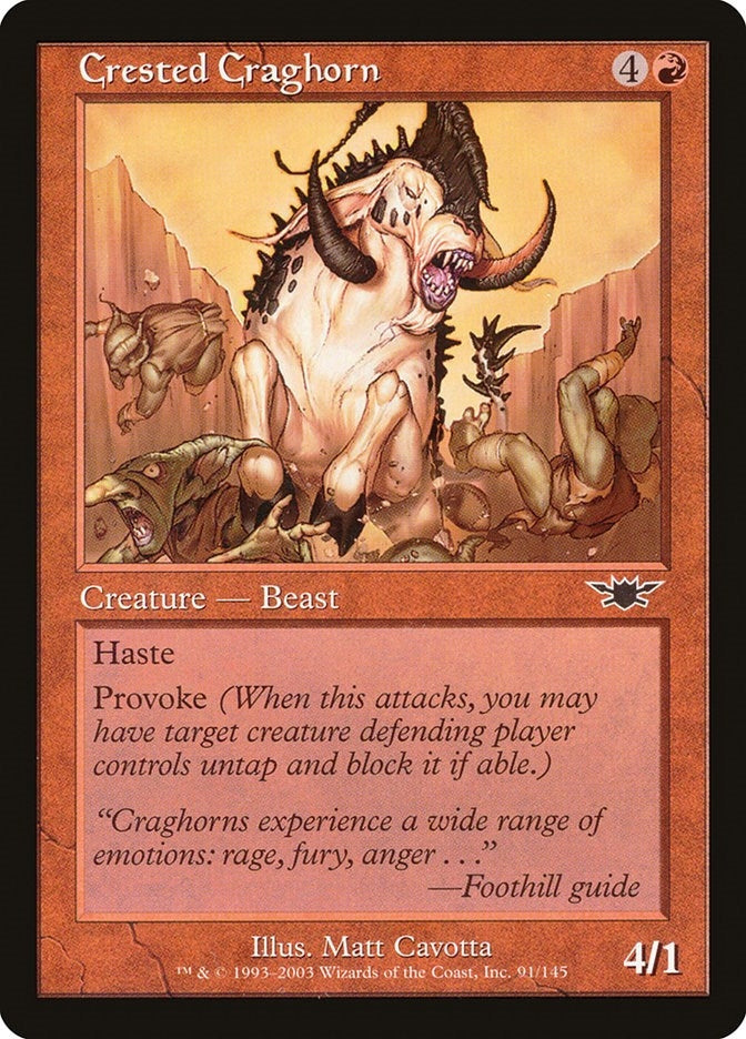 Image for Crested Craghorn (91) (Legions) - Magic: The Gathering
