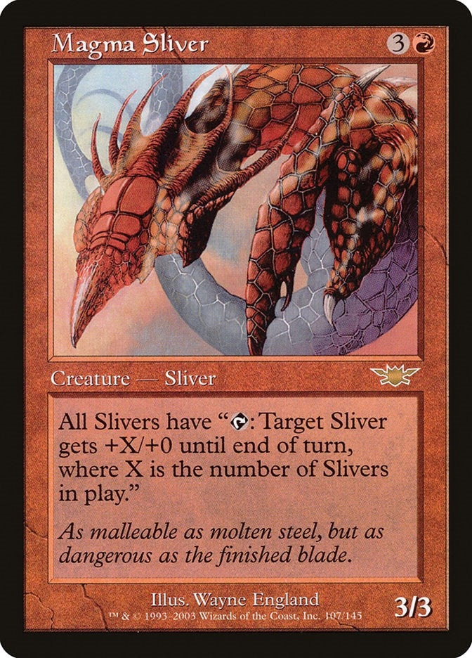Image for Magma Sliver (107) (Legions) - Magic: The Gathering