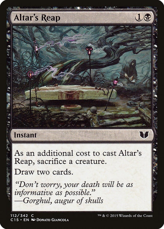 Image for Altar's Reap (112) (Commander 2015) - Magic: The Gathering