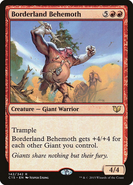 Image for Borderland Behemoth (142) (Commander 2015) - Magic: The Gathering