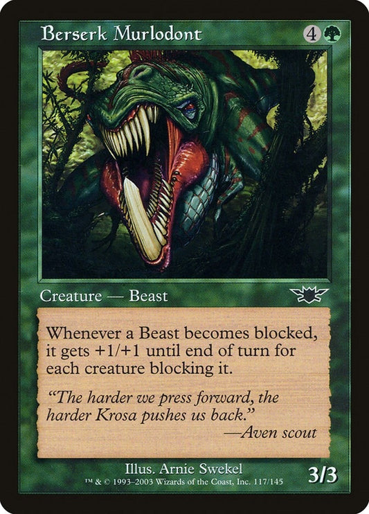 Image for Berserk Murlodont (117) (Legions) - Magic: The Gathering