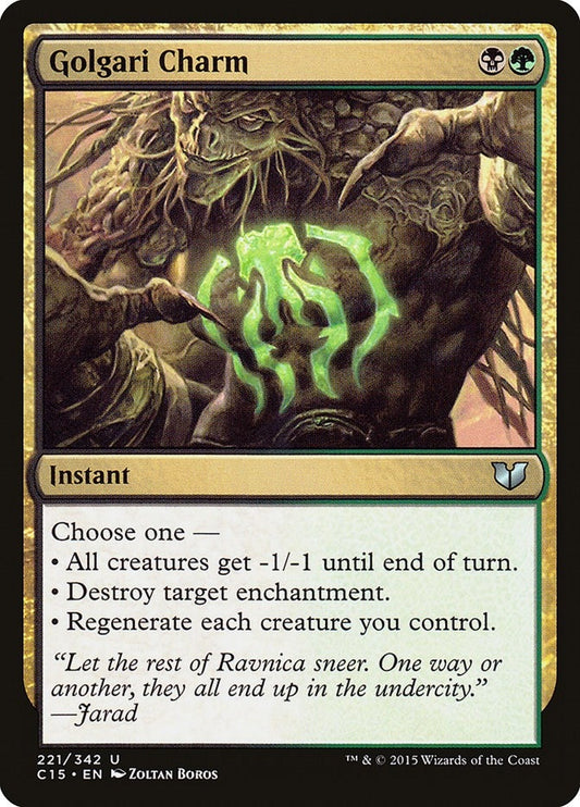 Image for Golgari Charm (221) (Commander 2015) - Magic: The Gathering