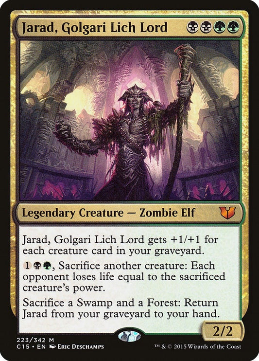 Image for Jarad, Golgari Lich Lord (223) (Commander 2015) - Magic: The Gathering