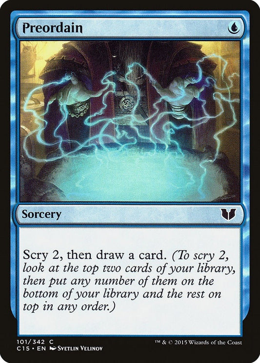 Image for Preordain (101) (Commander 2015) - Magic: The Gathering