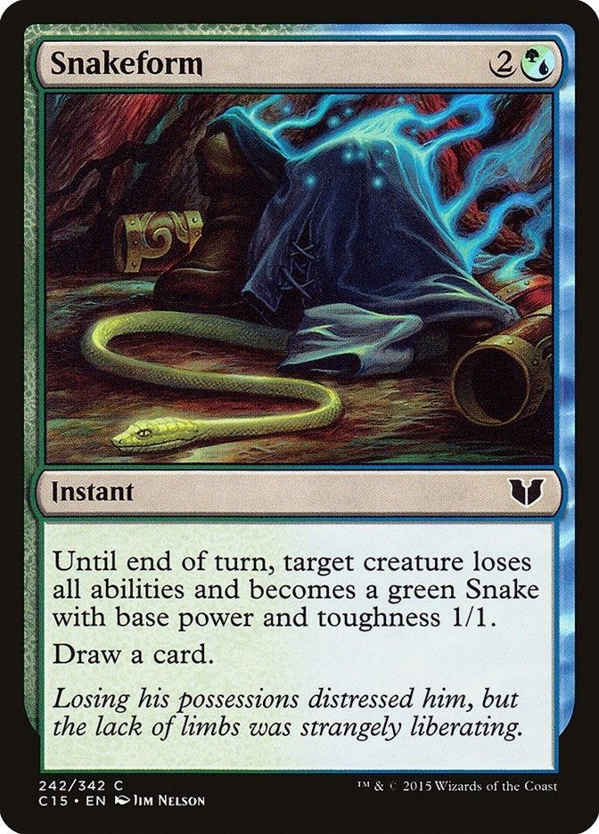 Image for Snakeform (242) (Commander 2015) - Magic: The Gathering