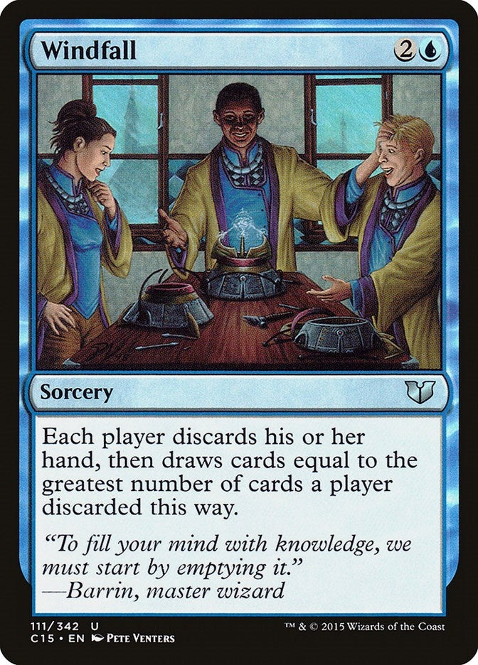Image for Windfall (111) (Commander 2015) - Magic: The Gathering