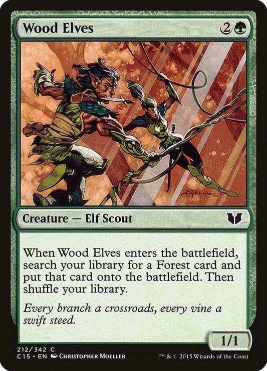 Image for Wood Elves (212) (Commander 2015) - Magic: The Gathering