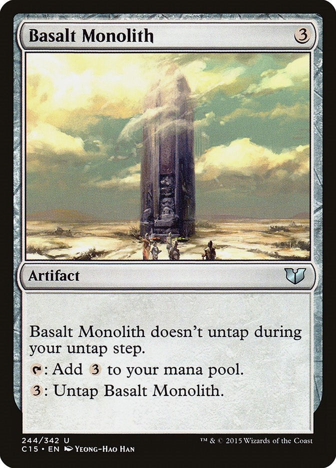 Image for Basalt Monolith (244) (Commander 2015) - Magic: The Gathering