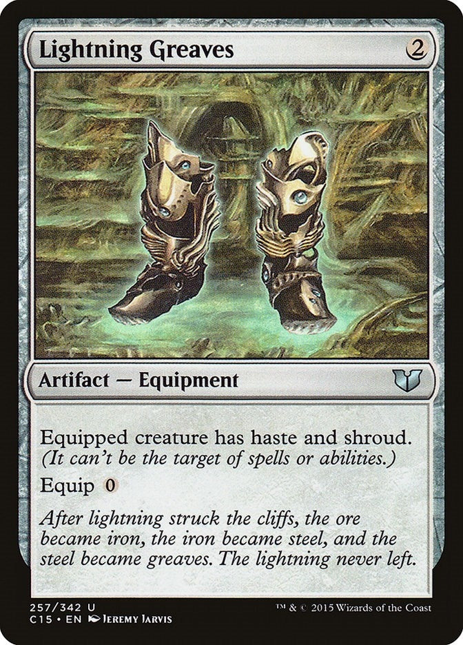 Image for Lightning Greaves (257) (Commander 2015) - Magic: The Gathering