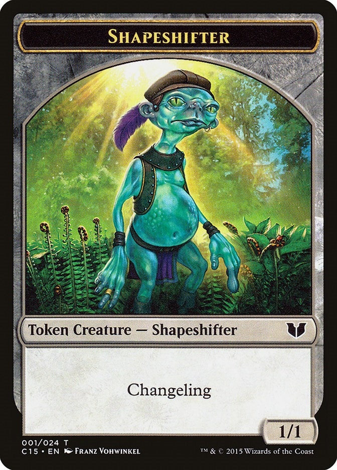 Image for Shapeshifter // Shapeshifter Double-Sided Token (1 // 1) (Commander 2015) - Magic: The Gathering