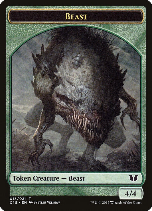 Image for Beast // Snake (017) Double-Sided Token (13 // 17) (Commander 2015) - Magic: The Gathering