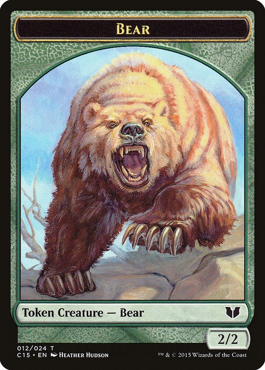 Image for Bear // Spider Double-Sided Token (12 // 18) (Commander 2015) - Magic: The Gathering
