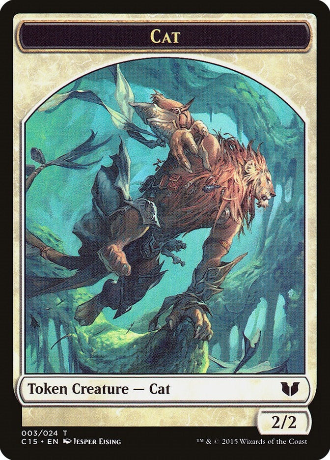 Image for Cat // Zombie Double-Sided Token (3 // 8) (Commander 2015) - Magic: The Gathering