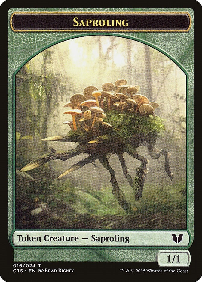 Image for Saproling // Spider Double-Sided Token (16 // 18) (Commander 2015) - Magic: The Gathering