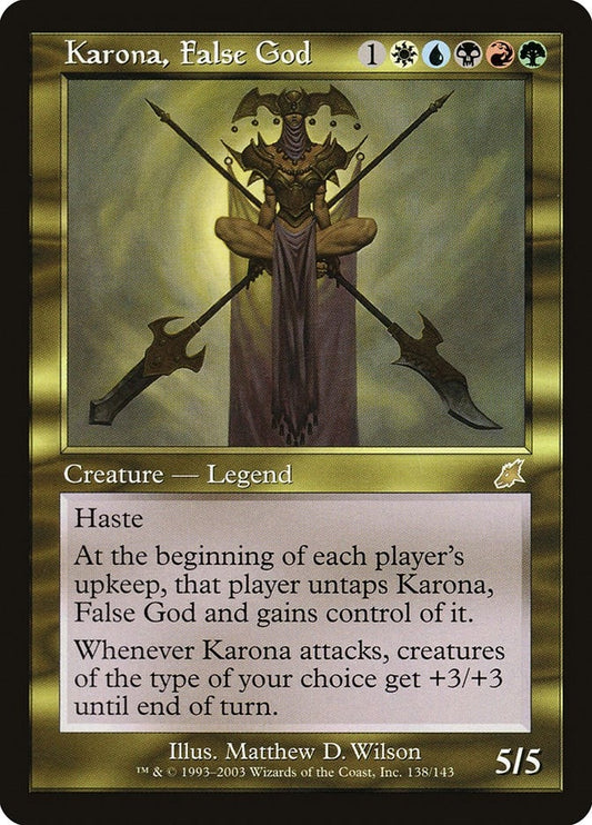 Image for Karona, False God (138) (Scourge) - Magic: The Gathering