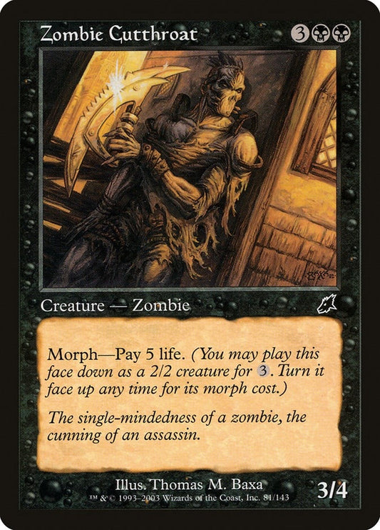 Image for Zombie Cutthroat (81) (Scourge) - Magic: The Gathering