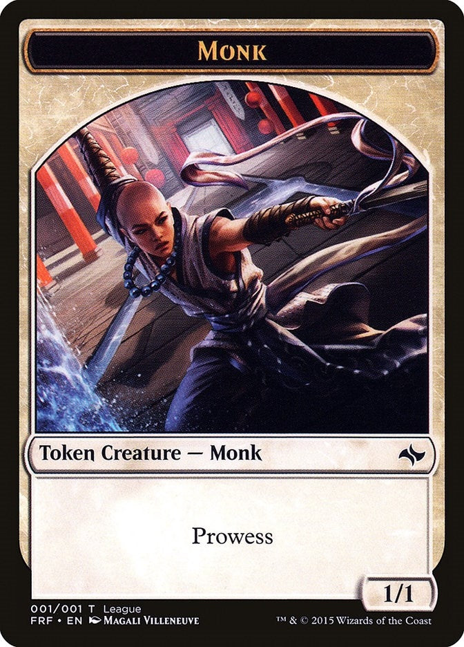 Image for Monk Token (16) (League Promos) - Magic: The Gathering