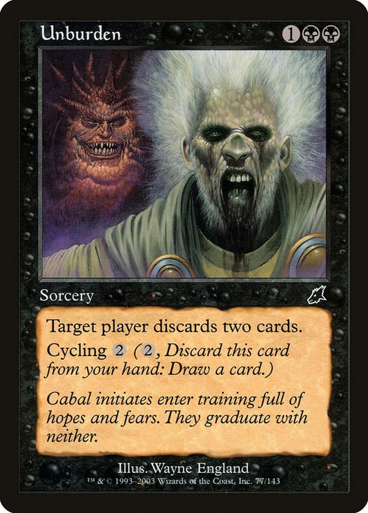 Image for Unburden (77) (Scourge) - Magic: The Gathering