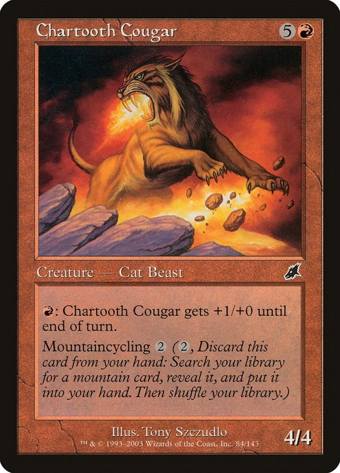 Image for Chartooth Cougar (84) (Scourge) - Magic: The Gathering