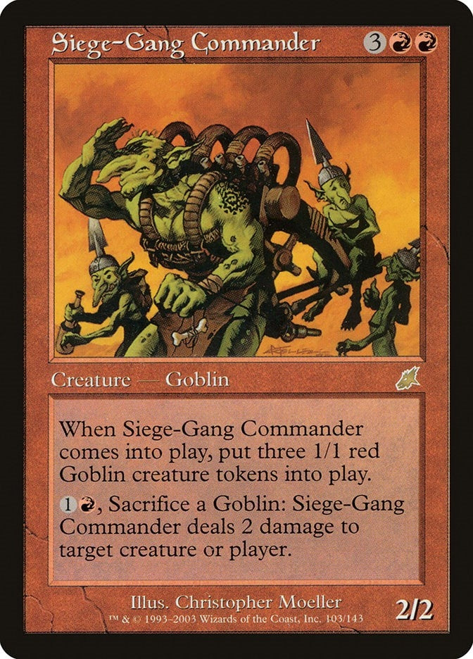 Image for Siege-Gang Commander (103) (Scourge) - Magic: The Gathering
