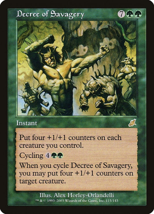 Image for Decree of Savagery (115) (Scourge) - Magic: The Gathering