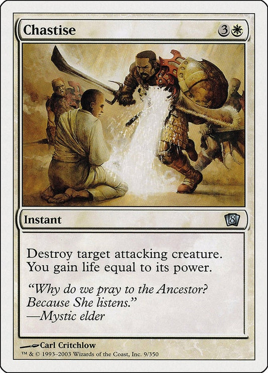 Image for Chastise (9) (8th Edition) - Magic: The Gathering