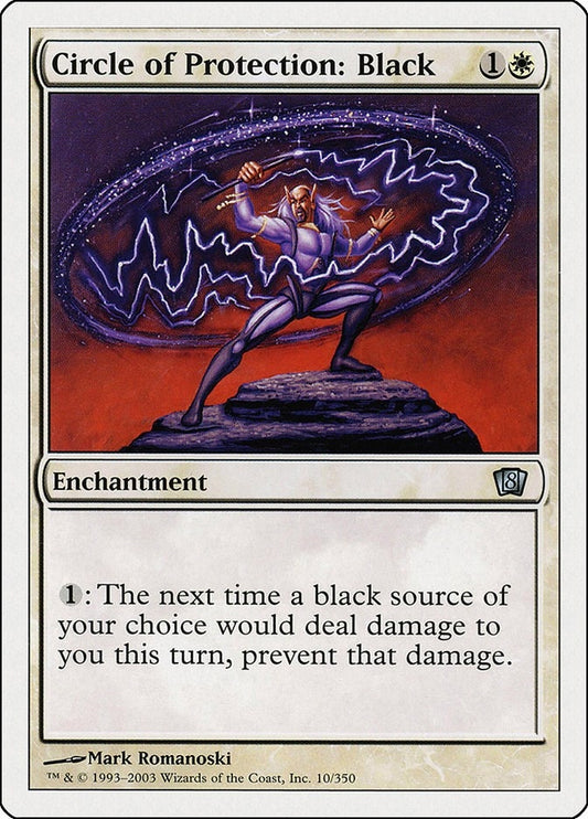 Image for Circle of Protection: Black (10) (8th Edition) - Magic: The Gathering
