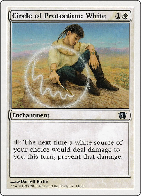Image for Circle of Protection: White (14) (8th Edition) - Magic: The Gathering
